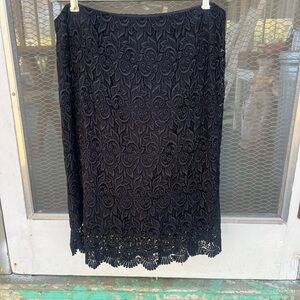 Alfani Black Lace Pencil Skirt